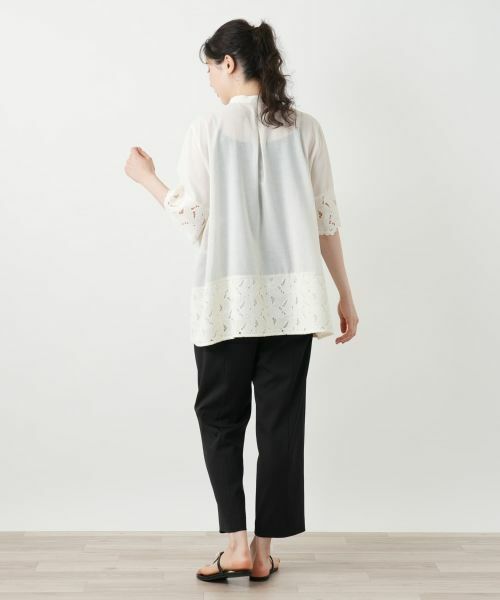 Leilian PLUS HOUSE / レリアンプラスハウス シャツ・ブラウス | レースブラウス【Leilian WHITE LABEL】 | 詳細6