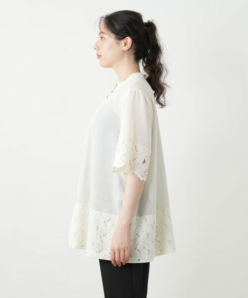 Leilian PLUS HOUSE / レリアンプラスハウス シャツ・ブラウス | レースブラウス【Leilian WHITE LABEL】 | 詳細8