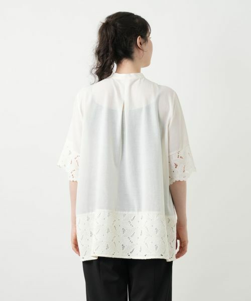 Leilian PLUS HOUSE / レリアンプラスハウス シャツ・ブラウス | レースブラウス【Leilian WHITE LABEL】 | 詳細9