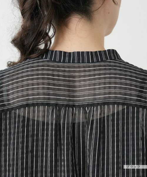 Leilian PLUS HOUSE / レリアンプラスハウス シャツ・ブラウス | 【店舗人気】ストライプブラウス【Leilian WHITE LABEL】 | 詳細11