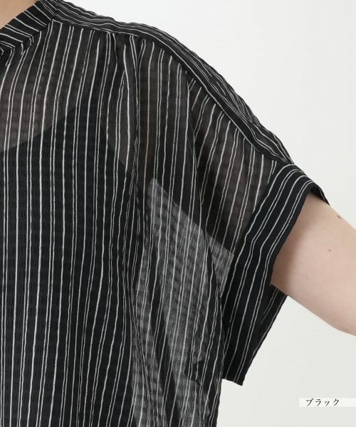 Leilian PLUS HOUSE / レリアンプラスハウス シャツ・ブラウス | 【店舗人気】ストライプブラウス【Leilian WHITE LABEL】 | 詳細12