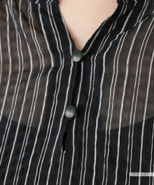 Leilian PLUS HOUSE / レリアンプラスハウス シャツ・ブラウス | 【店舗人気】ストライプブラウス【Leilian WHITE LABEL】 | 詳細14