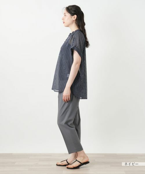 Leilian PLUS HOUSE / レリアンプラスハウス シャツ・ブラウス | 【店舗人気】ストライプブラウス【Leilian WHITE LABEL】 | 詳細2