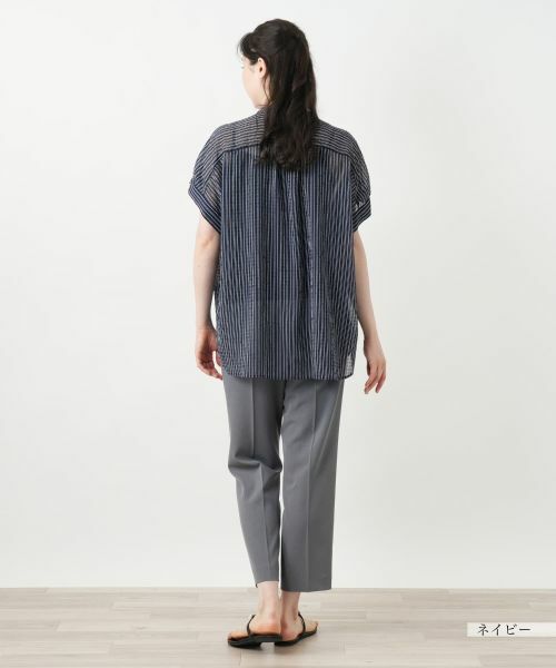 Leilian PLUS HOUSE / レリアンプラスハウス シャツ・ブラウス | 【店舗人気】ストライプブラウス【Leilian WHITE LABEL】 | 詳細3