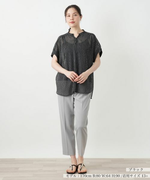 Leilian PLUS HOUSE / レリアンプラスハウス シャツ・ブラウス | 【店舗人気】ストライプブラウス【Leilian WHITE LABEL】 | 詳細4