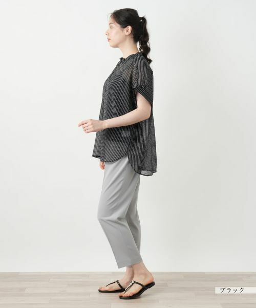 Leilian PLUS HOUSE / レリアンプラスハウス シャツ・ブラウス | 【店舗人気】ストライプブラウス【Leilian WHITE LABEL】 | 詳細5