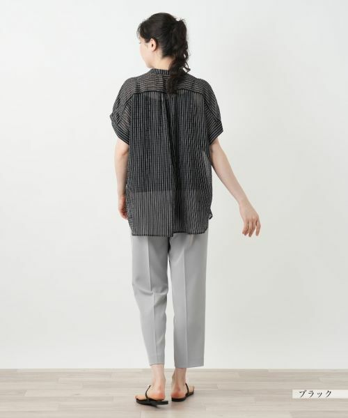 Leilian PLUS HOUSE / レリアンプラスハウス シャツ・ブラウス | 【店舗人気】ストライプブラウス【Leilian WHITE LABEL】 | 詳細6