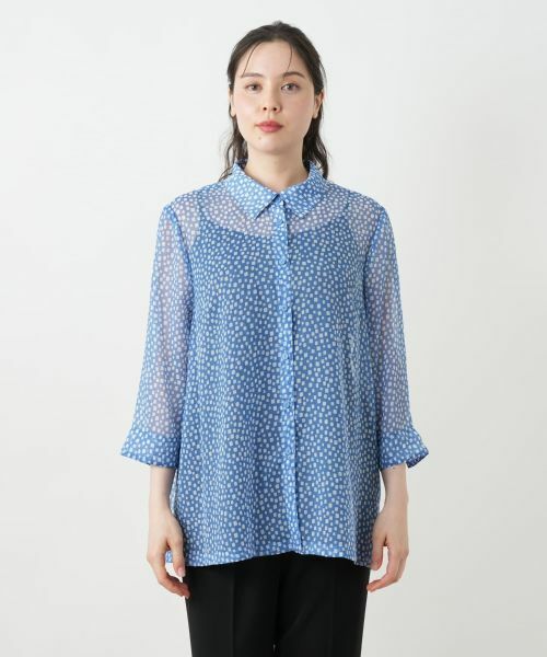 Leilian PLUS HOUSE / レリアンプラスハウス シャツ・ブラウス | プリントブラウス【Leilian WHITE LABEL】 | 詳細7