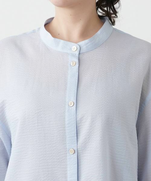 Leilian PLUS HOUSE / レリアンプラスハウス シャツ・ブラウス | バンドカラーブラウス【Leilian WHITE LABEL】 | 詳細13