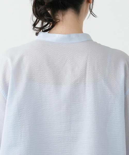 Leilian PLUS HOUSE / レリアンプラスハウス シャツ・ブラウス | バンドカラーブラウス【Leilian WHITE LABEL】 | 詳細14