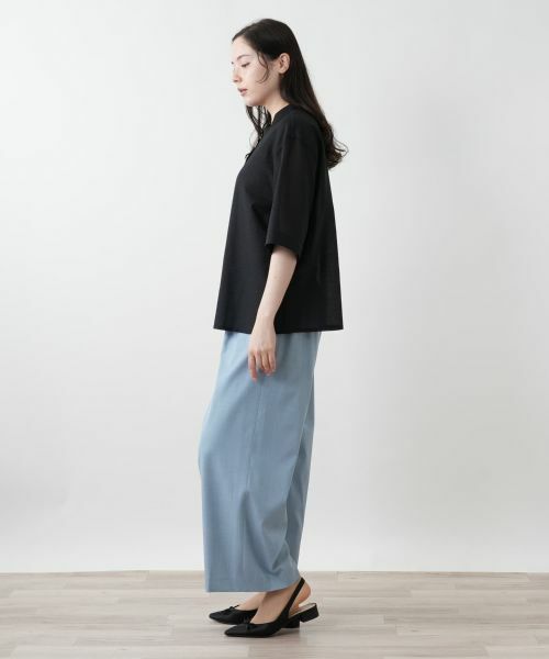 Leilian PLUS HOUSE / レリアンプラスハウス シャツ・ブラウス | バンドカラーブラウス【Leilian WHITE LABEL】 | 詳細2