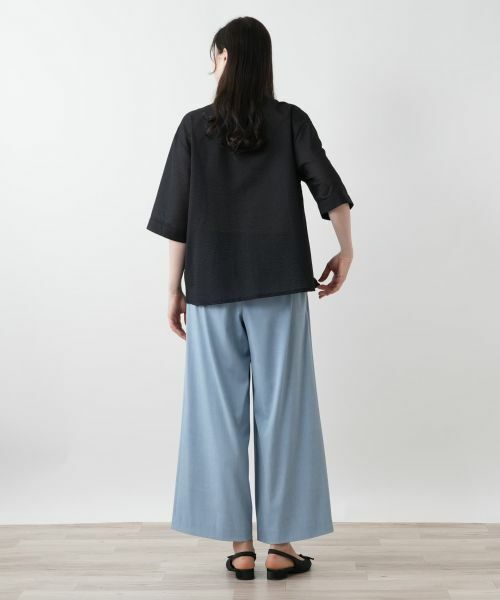 Leilian PLUS HOUSE / レリアンプラスハウス シャツ・ブラウス | バンドカラーブラウス【Leilian WHITE LABEL】 | 詳細3