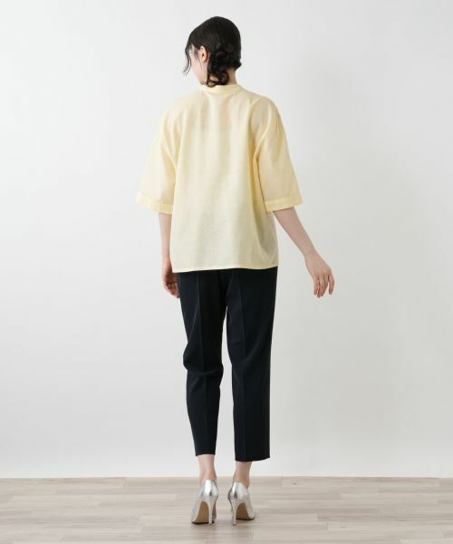 Leilian PLUS HOUSE / レリアンプラスハウス シャツ・ブラウス | バンドカラーブラウス【Leilian WHITE LABEL】 | 詳細6