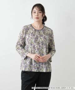 Leilian PLUS HOUSE / レリアンプラスハウス カットソー | 小花柄カットソー【Leilian WHITE LABEL】