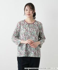 Leilian PLUS HOUSE / レリアンプラスハウス カットソー | 小花柄カットソー【Leilian WHITE LABEL】