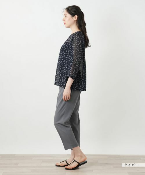 Leilian PLUS HOUSE / レリアンプラスハウス シャツ・ブラウス | プリントブラウス【Leilian WHITE LABEL】 | 詳細2