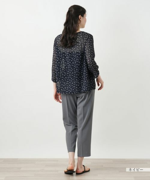 Leilian PLUS HOUSE / レリアンプラスハウス シャツ・ブラウス | プリントブラウス【Leilian WHITE LABEL】 | 詳細3
