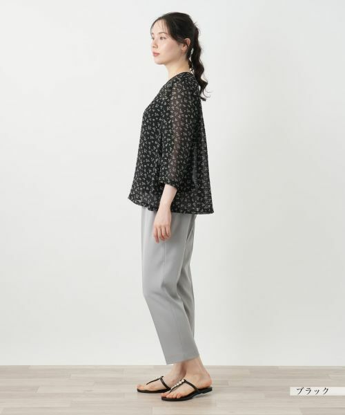 Leilian PLUS HOUSE / レリアンプラスハウス シャツ・ブラウス | プリントブラウス【Leilian WHITE LABEL】 | 詳細5
