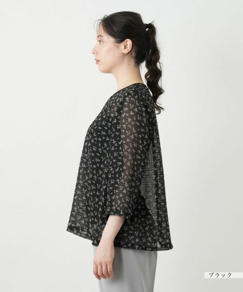 Leilian PLUS HOUSE / レリアンプラスハウス シャツ・ブラウス | プリントブラウス【Leilian WHITE LABEL】 | 詳細8