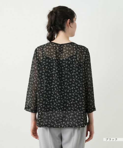 Leilian PLUS HOUSE / レリアンプラスハウス シャツ・ブラウス | プリントブラウス【Leilian WHITE LABEL】 | 詳細9