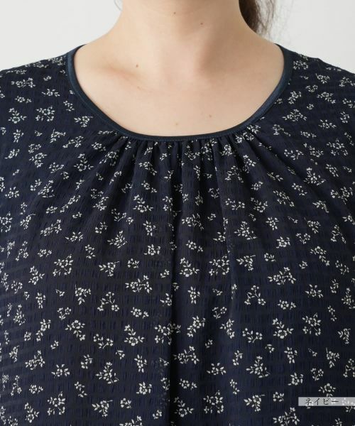 Leilian PLUS HOUSE / レリアンプラスハウス ドレス | プリントギャザーワンピース【Leilian WHITE LABEL】 | 詳細10