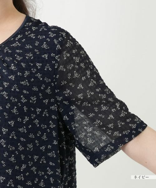 Leilian PLUS HOUSE / レリアンプラスハウス ドレス | プリントギャザーワンピース【Leilian WHITE LABEL】 | 詳細12