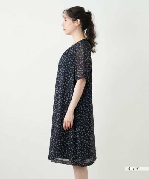 Leilian PLUS HOUSE / レリアンプラスハウス ドレス | プリントギャザーワンピース【Leilian WHITE LABEL】 | 詳細8