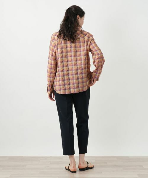 Leilian PLUS HOUSE / レリアンプラスハウス シャツ・ブラウス | チェックブラウス【Leilian WHITE LABEL】 | 詳細3