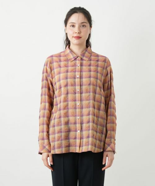 Leilian PLUS HOUSE / レリアンプラスハウス シャツ・ブラウス | チェックブラウス【Leilian WHITE LABEL】 | 詳細4