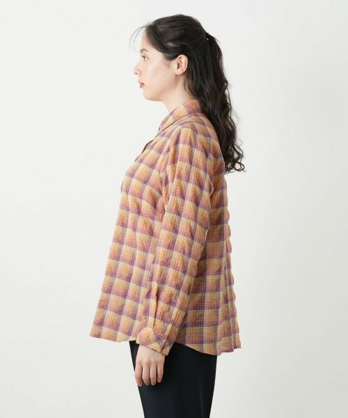 Leilian PLUS HOUSE / レリアンプラスハウス シャツ・ブラウス | チェックブラウス【Leilian WHITE LABEL】 | 詳細5