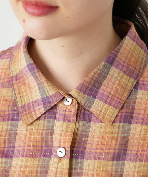 Leilian PLUS HOUSE / レリアンプラスハウス シャツ・ブラウス | チェックブラウス【Leilian WHITE LABEL】 | 詳細7