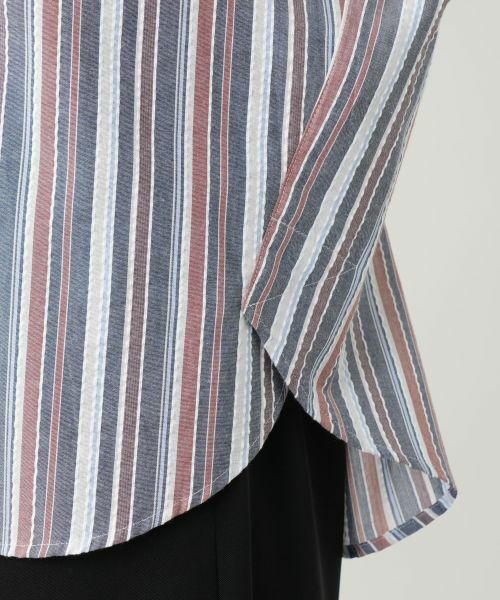 Leilian PLUS HOUSE / レリアンプラスハウス シャツ・ブラウス | マルチストライプブラウス | 詳細10