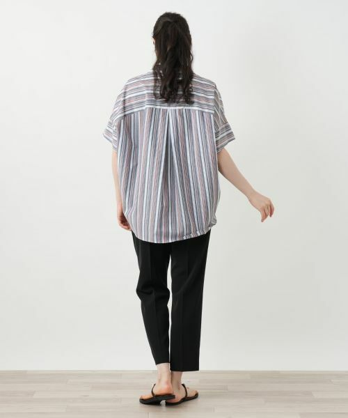 Leilian PLUS HOUSE / レリアンプラスハウス シャツ・ブラウス | マルチストライプブラウス | 詳細3