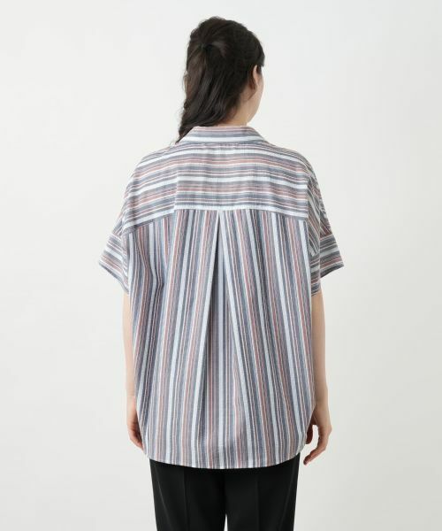 Leilian PLUS HOUSE / レリアンプラスハウス シャツ・ブラウス | マルチストライプブラウス | 詳細6