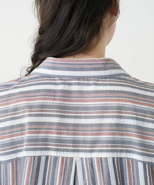 Leilian PLUS HOUSE / レリアンプラスハウス シャツ・ブラウス | マルチストライプブラウス | 詳細8