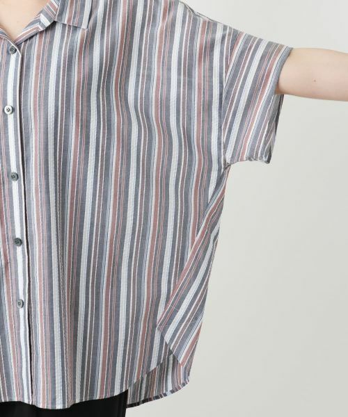 Leilian PLUS HOUSE / レリアンプラスハウス シャツ・ブラウス | マルチストライプブラウス | 詳細9