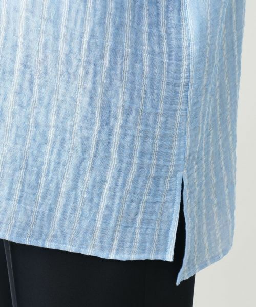 Leilian PLUS HOUSE / レリアンプラスハウス シャツ・ブラウス | ストライプブラウス | 詳細10