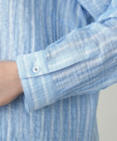 Leilian PLUS HOUSE / レリアンプラスハウス シャツ・ブラウス | ストライプブラウス | 詳細12