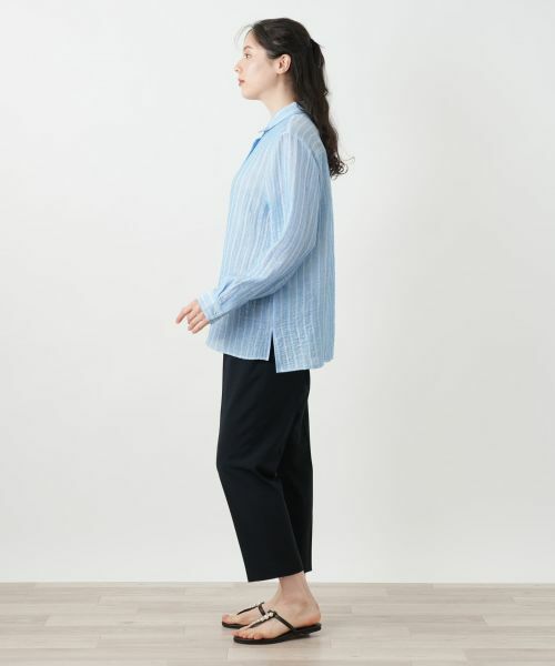 Leilian PLUS HOUSE / レリアンプラスハウス シャツ・ブラウス | ストライプブラウス | 詳細2
