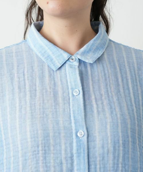 Leilian PLUS HOUSE / レリアンプラスハウス シャツ・ブラウス | ストライプブラウス | 詳細7
