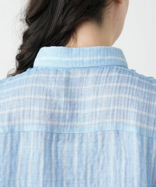 Leilian PLUS HOUSE / レリアンプラスハウス シャツ・ブラウス | ストライプブラウス | 詳細8