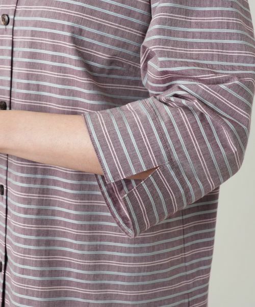 Leilian PLUS HOUSE / レリアンプラスハウス シャツ・ブラウス | マルチボーダーブラウス【Leilian WHITE LABEL】 | 詳細12