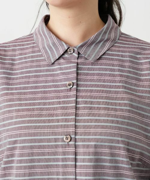 Leilian PLUS HOUSE / レリアンプラスハウス シャツ・ブラウス | マルチボーダーブラウス【Leilian WHITE LABEL】 | 詳細7