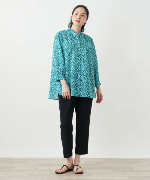 Leilian PLUS HOUSE / レリアンプラスハウス シャツ・ブラウス | 小花柄プリントブラウス【Leilian WHITE LABEL】 | 詳細1