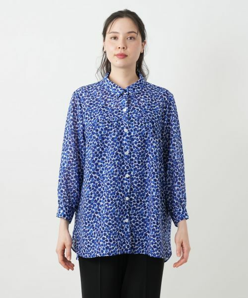 Leilian PLUS HOUSE / レリアンプラスハウス シャツ・ブラウス | 小花柄プリントブラウス【Leilian WHITE LABEL】 | 詳細7