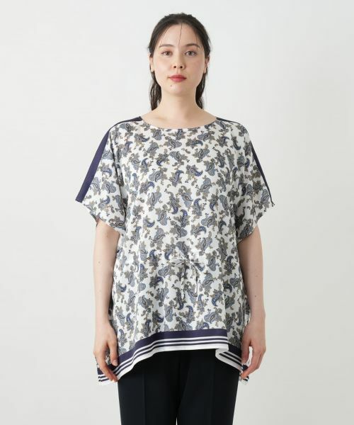 Leilian PLUS HOUSE / レリアンプラスハウス シャツ・ブラウス | ペイズリー柄フレアブラウス | 詳細4