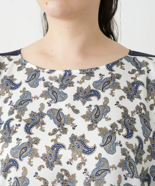 Leilian PLUS HOUSE / レリアンプラスハウス シャツ・ブラウス | ペイズリー柄フレアブラウス | 詳細7