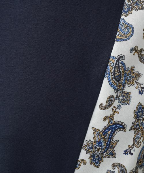 Leilian PLUS HOUSE / レリアンプラスハウス カットソー | ペイズリー柄切替カットソー | 詳細12