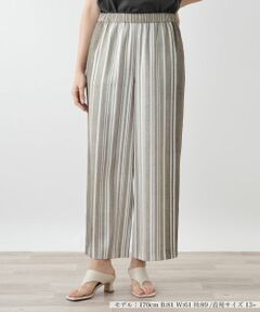Leilian PLUS HOUSE / レリアンプラスハウス その他パンツ | ストライプワイドパンツ