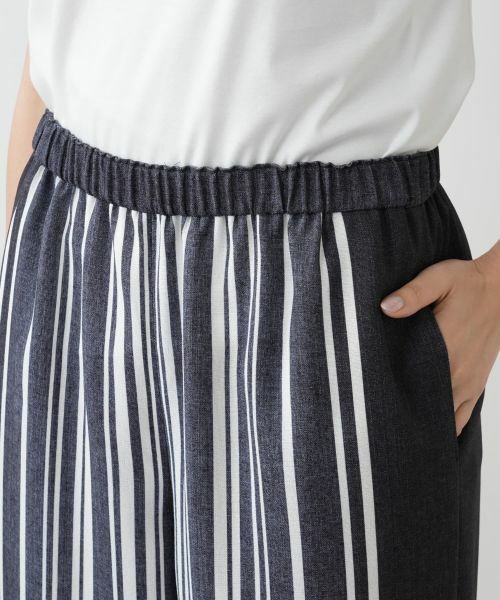 Leilian PLUS HOUSE / レリアンプラスハウス その他パンツ | ストライプワイドパンツ | 詳細10